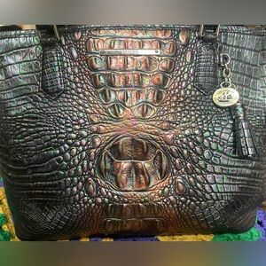 Brahmin Medium Asher Black Pearl Ombre Melbourne and wallet
